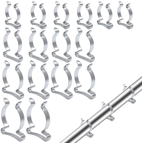 LTMMC 16 Stück robuste Federklemmen TerryClips, 13 mm/15 mm/19 mm/25 mm, Metall-Werkzeugaufbewahrungsclips für Rohre, Stahlgarage und Schuppen, Organizer, wandmontierte Werkzeughalter-Clips