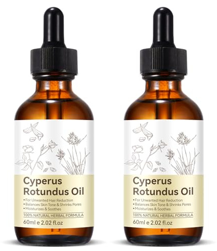 Premium Cyperus Rotundus Oil 2PCS - Natural & Effective Hair Removal Solution | 100% Pure Cyperus Rotundus Essential Oil for Smooth Skin | Anti-Hair Growth, Nourishing Treatment for Sensitive Skin