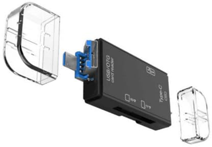 6 in 1 USB a SDTF SDXCs MicroSD Card Reader Adattatore per PC Laptop Smartphone e altro lettore di schede USB