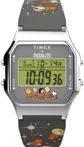 Timex Herren Digital Quarz Armbanduhr Peanuts 80