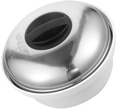 Sosoport Vaporera Microondas Acero Inoxidable para Cocer Arroz y Bollos al Vapor Multiuso con Asas de Plástico Herramienta Cocina Menaje Versátil para Vaporizar Alimentos