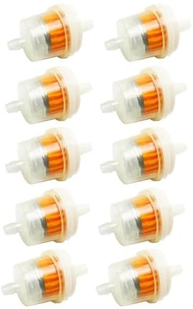 Lot de 10 filtres à carburant for tondeuse à gazon, moto, moteur 4 temps