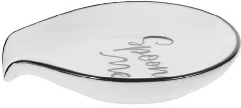 Poggia e Ceramica per Bianco in Cucina Ristorante Cucchiaio | Superficie Liscia, Pulizia Semplice, Design Ordinato, per Chef Professionisti e Servizio a Tavola