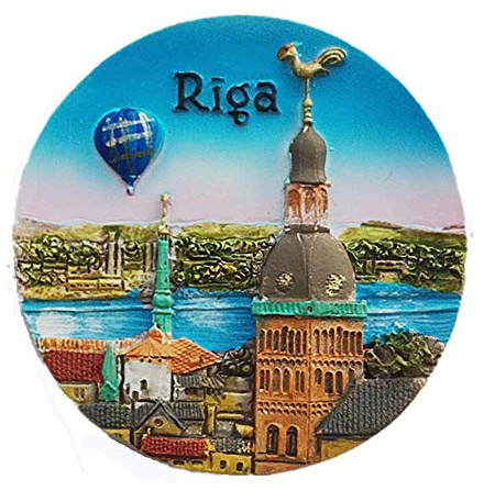 Riga Lettland 3D-Kühlschrankmagnet, Souvenir, Geschenk & Sammlung, Heim- & Küchendekoration, Magnetaufkleber Riga Lettland Kühlschrankmagnet