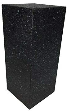 Wolkenstube, Dekosäule schwarz Granit, Deko Säule, Podest (H41cm B30cm T30cm, MDF)