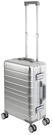 Travelhouse Oslo Carry-on Luggage (39 Liter) Hartschalen Trolley Koffer aus hochwertiger Aluminium/Magnesium Legierung mit 4 Doppelrollen und zweifachem TSA-Zahlenschloss