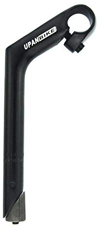 UPANBIKE Fahrradvorbau, 22,2 mm x 25,4 mm, Aluminiumlegierung, Schwanenhals-Form, 80 mm, Schaftlänge 180 mm (30 °, schwarz)