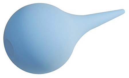 Rubber Suction Ear Syringe,90ml Hand Bulb Syringe Ear Washing Squeeze Bulb-Blue