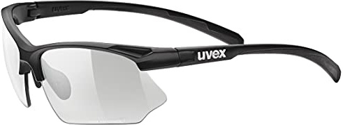 Uvex sportstyle 802 V, gafas deportivas unisex, fotocromáticas, antivaho, black matt/smoke, one size