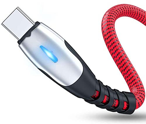 Cable Chargeur Ultra Rapide 2m Type C Metal pour ZTE Axon 30 Smartphone Android Very Fast Charge 5A (Noir)