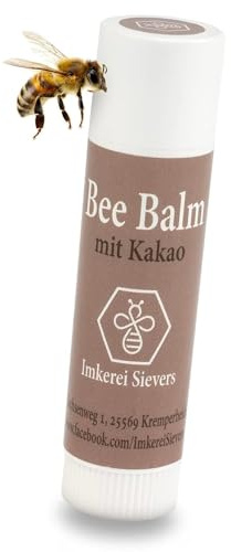 Nordbienchen® Bee Balm Lippenpflegestift mit Kakao 5g – Natürliche Lippenpflege für Trockene Lippen – Imkerprodukt – Mit Propolis für Extra Schutz – Frei von Zusätzen
