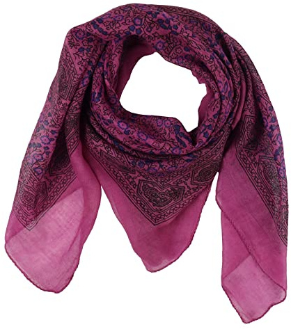 Superfreak Bomullstyg – indiskt mönster 1 – magenta – kvadratisk duk, ROSA, En Storlek