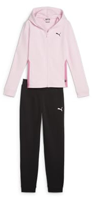 PUMA Hooded Sweat Suit TR cl G WHITE-BUBBLEGUM - 152