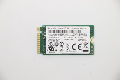 Lenovo UMIS AM620 512GB PCIe 2242 RPJTJ512MEE1OWX SSD EMI, FRU5SS1B60640 (RPJTJ512MEE1OWX SSD EMI)