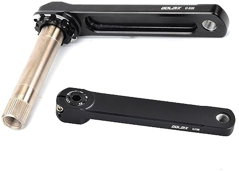 Mountain Bike vägcykel Ihålig Integrerad vevparti GXP 165mm 170mm 172.5mm 175mm Cykel vevarm MTB vevparti (Color : Black, Size : 165mm)