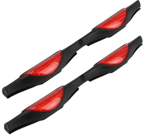 JNNJ 2 Stücke Auto Schutzstreifen, Autotür Kantenschutz Türkantenschutz Mit Reflektor Stoßschutz, Stoßschutz zum Aufstecken mit Reflektoren, Für Autotür(Rot)