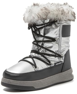 JOMIX Botas Mujer Invierno Calientes Botas Nieve Mujer Impermeables Trekking Senderismo Aire Libre
