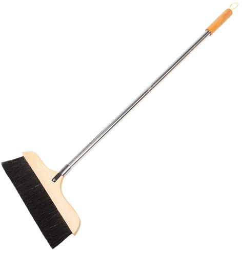 MAGICLULU Scopa Setole Cavallo per Lungo Antiscivolo Strumento per Tappeti e Piastrelle Facile Riporre e Utilizzare
