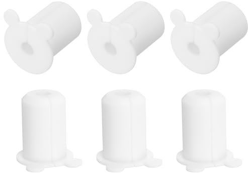 sourcing map 2Pcs Wall Grommets for Cables 3/4 Inch with 7mm, Silicone Black 13