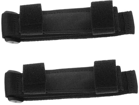 FRCOLOR 2pcs Elasticated Belt for Cutlery Adaptive Cuff for Disabled Adults Secure Grip for Utensils One Handed Gadgets