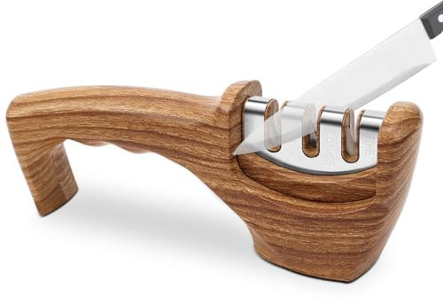 Mumjooyi Messerschärfer Messerschleifer für Scharfe Messer Knife Sharpener Messer Schärfen Rollender Messerschärfer Messer Schleifen für Küchenmesser Schnelles Schärfen