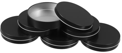 Garneck 6pcs Round Metal Containers Tin Box for Candy Game Diy Baking Mini Tin Box Storage for Decorative Snacks