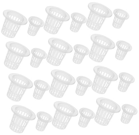 ibasenice 60pièces Paniers de Culture Hydroponique sans Terre Paniers de Plantation Plastique Godets de Plantation sans Terre pour Plantes