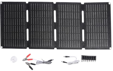 Chargeur solaire pliable Charger à haute efficacité 80W double USB Pd Charge rapide étanche ETFE Panneau solaire portable monocristallin pour la randonnée en camping