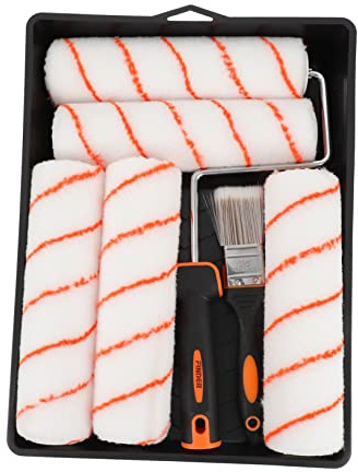 Gatuida Cabinet Paint Roller Set Wall Painting Accessories Decorating Paintbrush for Home Gloss Paint Roller Tray