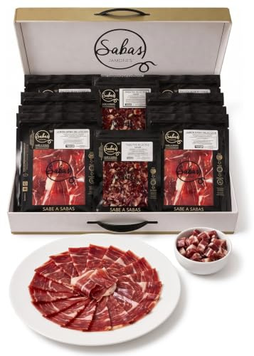 Paleta Gran Reserva Duroc 50% Cortada a Cuchillo Estuche 10 Sobres 100 g | Lote con dos raciones extra de taquitos, listo para tabla y regalo; conservar refrigerado y atemperar antes de servir