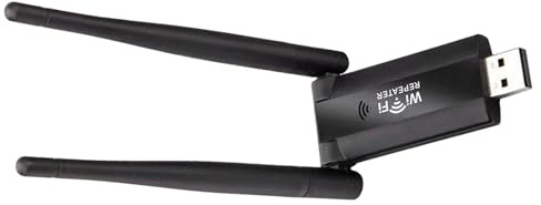 WLAN Repeater Amp - WiFi-förstärkare 600 m, nätverksexpansionsenhet | Stabil anslutning Dataöverföring Utökad Nätverkstäckning Enkel installation Kompakt Ef-design