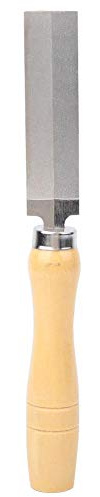 Diamant Rhombische Rhombische Diamantfeile Feile Holzgriff Metallschleifen Holzbearbeitung Gartenwerkzeug zur Bearbeitung von Werkzeugen Glas Keramik Edelsteinen (75mm) | Rhombische Diamantfeile mit Holzgriff für Metall und Glas 75mm, ergonomisch