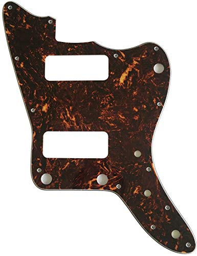 Passend für Japan Jazzmaster mit P90 Pickups, Stil ohne Rhythmuskontrolle, Gitarren-Pickguard (4-lagige, braune Schildkröte)