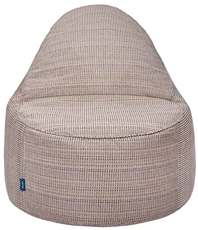 Loft 25 Gaming Sitzsack XXL für Erwachsene – Ergonomischer Indoor Sitzsessel mit Füllung 100 x 90 x 70 cm – Langlebig & Bequem Bean Bag Sessel Wohnzimmer Hergestellt in der EU (Jasmine, Beige)