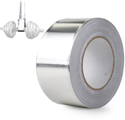 Avilia Nastro in Alluminio Ripara Perdite 48mmx10m - Resistente alle Alte Temperature fino a 250°C, Impermeabile e Anti-Corrosione, Ideale per Scarichi, Condotti e Tubi