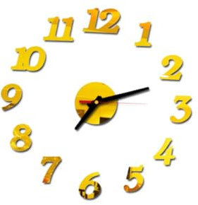 LIFKICH Reloj De Pared Acrílico Digital Decorativo Adhesivo para Oficina y Hogar