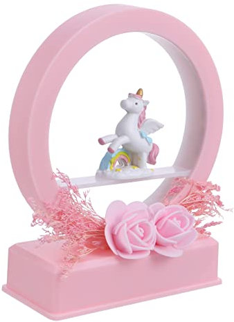 KONTONTY Luce Unicorno Cartone Animato Lampada Da Tavolo Decorazione Luce Notturna Creativa Stanza Di Casa Realizzata