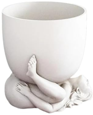 Art Body Pflanztöpfe | Weiblicher Körper Sukkulenten Töpfe Kleine Pflanztöpfe | Ästhetische Sukkulenten Pflanzen Bonsai Halter Kreative Harz Kaktus Topf Desktop Dekoration für Indoor Outdoor