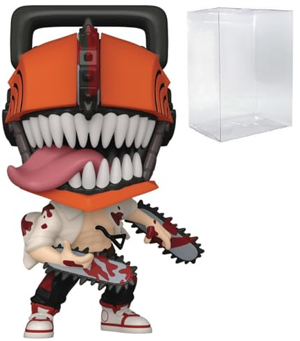 POP Anime: [Chainsaw Man] - Bloody [Chainsaw Man] Limited Edition Chase Funko Vinyl Figure (Bundled with Compatible Box Protector Case), Multicolored, 3.75 inches