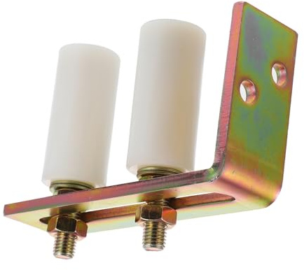 Angoily Guide de Rouleaux pour Portail Coulissant Nylon Industriel Certifié Roulement Silencieux Réglable pour Portes de Jardin et Garage Kit Installation Complet Usage Prolongé