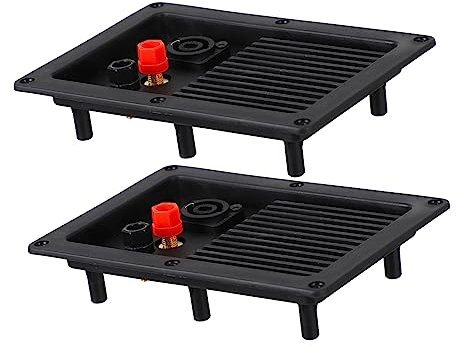 TINEASUR Connettore Altoparlante a 3 Vie 2 Pezzi Accessori per Altoparlanti Fai da Te Morsettiera per Casse Acustiche Resistente e Pratica per Impianti Audio Domestici