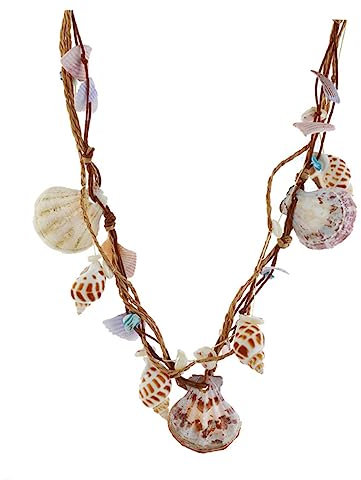 Generisch Muschelkette Halskettenketten Halskette mit Anhänger Halskette Männer Perlenkette muschel schmuck damenhalskette Frauenhalskette einzigartige hawaiianische Halskette Hülse