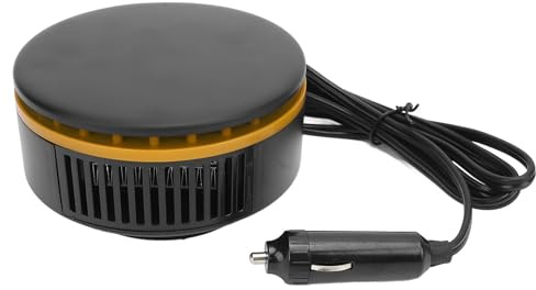 12V Autoheizung, Tragbar für Limousinen, SUVs, LKWs, Schnelles Aufheizen, Scheibenentfroster, Defogger, 150W, Auto-Windschutzscheibenheizung (YELLOW)