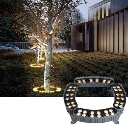 Anneau Lumineux LED pour Arbre - Lampe de Paysage pour Jardin, Cour, AC 220 V, éclairage d'extérieur coloré pour Jardin, étanche IP65, projecteur d'arbre extérieur, éclairage d'arbre de Jard