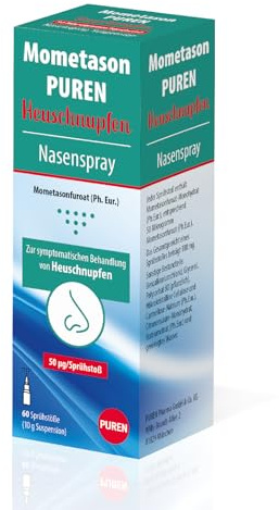 Mometason PUREN 10g Heuschnupfenspray - Nasenspray zur effektiven Linderung typischer Allergie Symptomen wie Juckreiz, Niesen, Schnupfen und oder verstopfter und laufender Nase