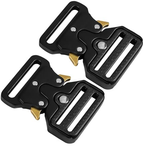 THKO Gürtelschnalle 40mm, 2er Set Metall Schnalle für Gürtel DIY Zubehör robust langlebig ideal für Lederarbeit Militärgürtel Handwerk Basteln Accessoire für Männer und Frauen