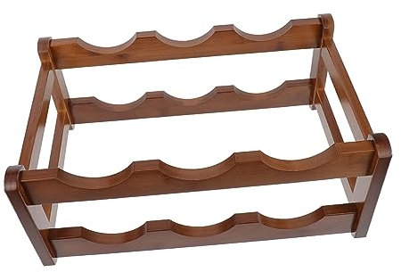 Weinregal, Holzregal, DIY-Regal, P_b07tdx4l21, Flaschenhalter aus Holz, Schrank, Aufbewahrung, Ausstellungsregal, Glashalter, Regalhalter, Haushaltsregal, Lagerregal, klein