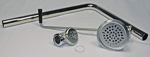 Drain Assembly: 4 3/8 in Overall Dia, 15 Body Ht, 1 1/2 Pipe Brass, Nickel, Sinks, D50-7215-IB, 468F40