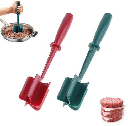 Picadora Carne Multifuncional, Picadora de Carne Manual, Machacador de Patatas, Resistente a Altas Temperaturas, se Puede Utilizar para Zumos, Carne Picada, Suplementos, Ensaladas