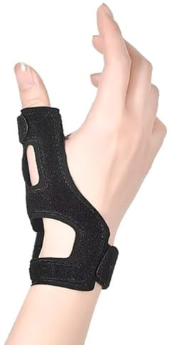 Tarqite Daumenschiene Rechts & Links für Damen Herren, Ergonomische Daumenorthese, Atmungsaktiv Verstellbare Daumenbandage für Daumenverletzungen, Sehnenscheidenentzündungen, Arthritis, Schwarz